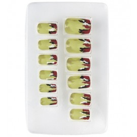 Set de 12 Faux Ongles Adhésifs de Zombie