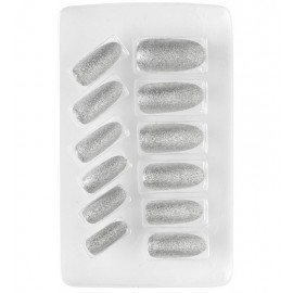 Set de 12 Faux Ongles Adhésifs Iridescents