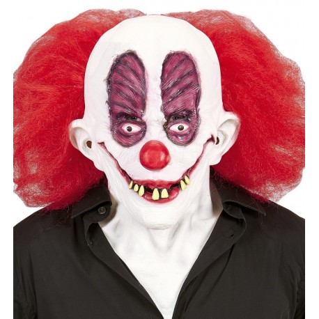 Masque de Clown Goofy avec Cheveux et Cou