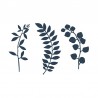 9 Branches avec Feuilles Décoratives