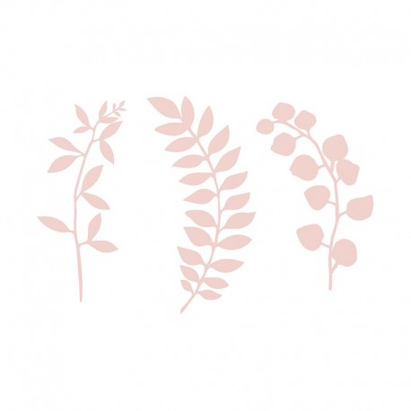 9 Branches avec Feuilles Décoratives