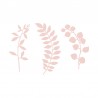 9 Branches avec Feuilles Décoratives