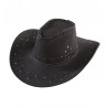 Chapeau de Cow-boy en Daim Noir