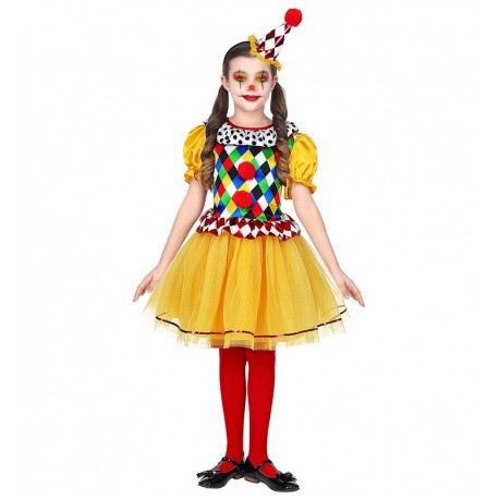 Déguisement avec Tutu de Petit Clown pour Fille