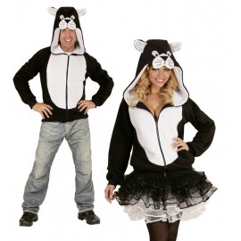 Pull à Capuche Zippé de Chat pour Adulte