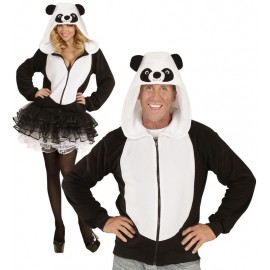 Pull à Capuche Zippé de Panda pour Adulte