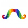 Moustache Arc-en-Ciel Adhésive