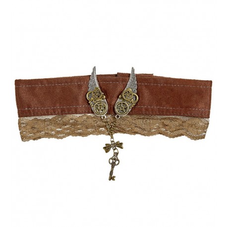 Collier Steampunk avec petits details