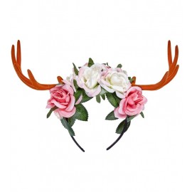 Couronne de Cerf avec Fleurs