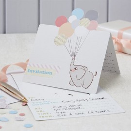 10 Invitations pour Baby Shower