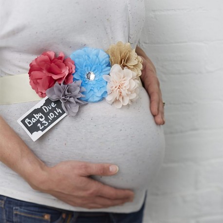 Ceinture de Fleurs Baby Shower