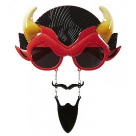 Lunettes de Diable avec Moustache