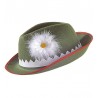 Chapeau Tyrolien avec Edelweiss et Plumes