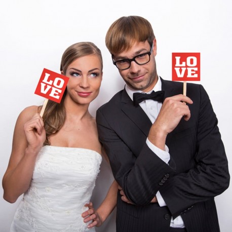 2 Cartes "Love" Pour Photocall