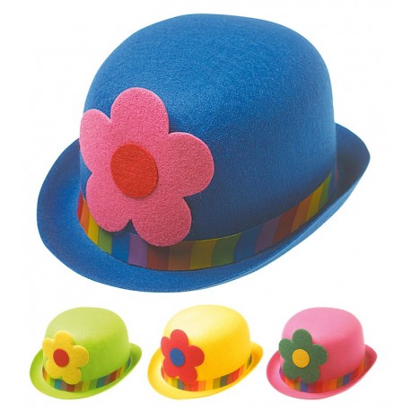 Chapeau Melon avec Maxi Fleur