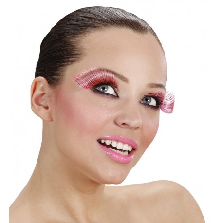 Cils Extra Longs avec Mèches de Couleur