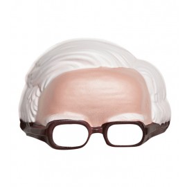 Masque sans Menton avec Cheveux et Lunettes