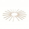 20 Pics en Bois 12 cm