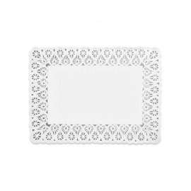 10 Napperons Rectangulaires en Papier 18 x 25 cm