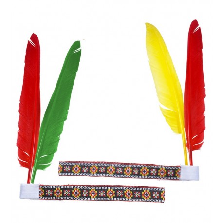 Bandeau d'Indien avec 2 Plumes