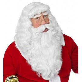 Perruque de luxe du Père Noël avec barbe et moustache