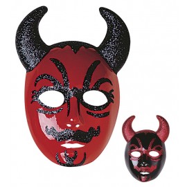 Masque du diable à paillettes