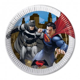 8 Assiettes SuperMan 23 cm 8 Assiettes SuperMan 23 cm