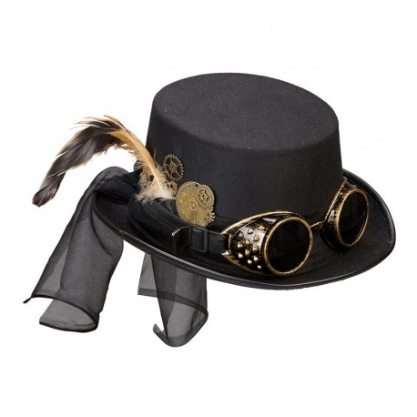 Chapeau Steampunk avec lunettes