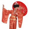 Parapluie Oriental en Papier de Riz Rouge