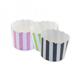 12 Caissettes à Cupcake Rayées