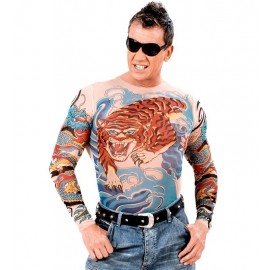 T-shirt Tatouage Tigre et Dragon