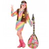 Costume Fille Hippie Arc-en-Ciel