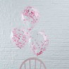 5 Ballons avec Confettis 30 cm