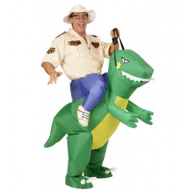 Déguisement d'Explorateur avec Dinosaure Gonflable