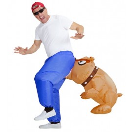 Costume de Licorne Gonflable avec Éventail