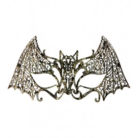 Masque de chauve-souris en métal pailleté