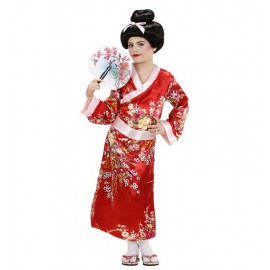 Costume de Geisha avec Fille en Kimono
