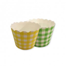 12 Caissettes pour Cupcake Carreaux