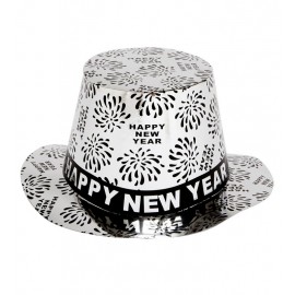 Chapeau New Year Argent