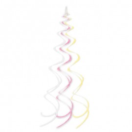 8 Pendentifs forme Spirale 66 cm