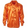 Chemise Disco Années Orange 70