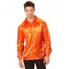 Chemise Disco Années Orange 70