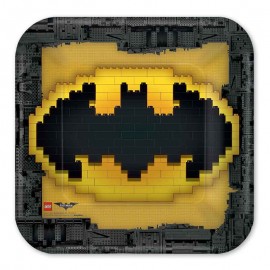 8 Assiettes Lego Batman 23 cm 8 Assiettes Lego Batman 23 cm