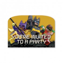 6 Invitations Lego Batman