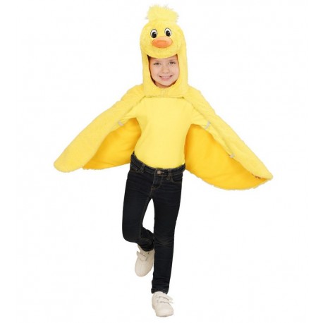 Déguisement de poulet en peluche jaune pour enfants