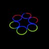 Bracelets Fluorescents Bicolores (100 u.)