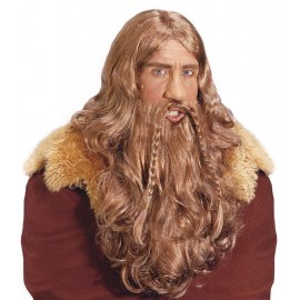 Perruque barbe et moustache Viking
