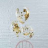 5 Ballons avec Confettis 30 cm