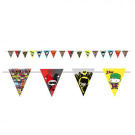 Guirlande Justice League Happy Birthday 3,2 m x 30 cm
