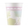 8 Gobelets Licorne Rose en Papier